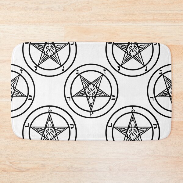 Item preview, white baphomet pentagram halloween designed and sold by Gossip Rag.