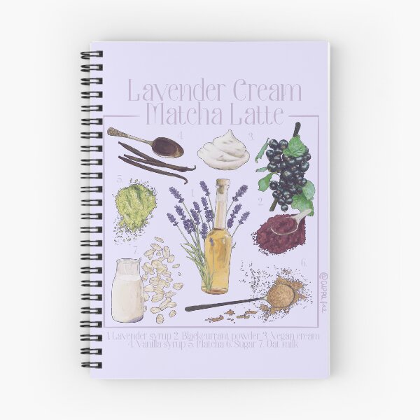 Item preview, Lavender Cream Matcha Latte designed and sold by cuppafae.