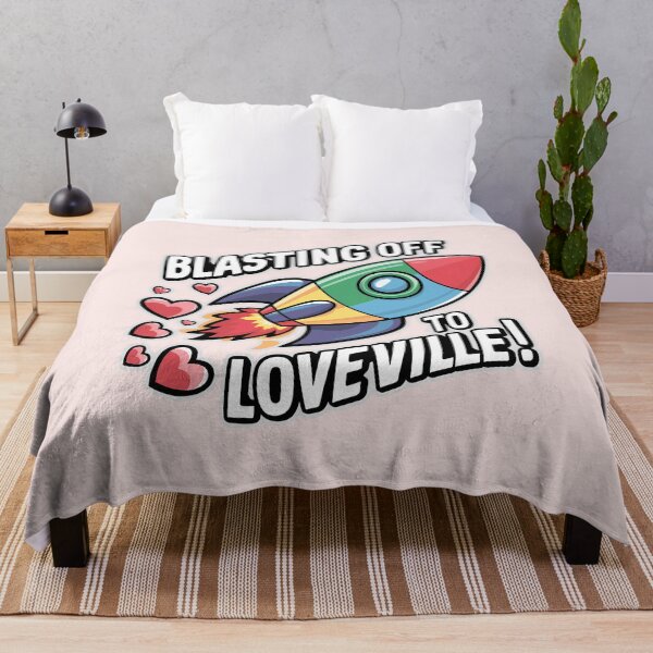 Artikelvorschau, ''Blasting off to Loveville'' Pride LGBTQ Pride Parade Süßes T-Shirt entworfen und verkauft von Witty Shirts.