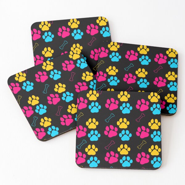 Item preview, Colorful Dog Paw Print And Accessories. designed and sold by GodsTea.