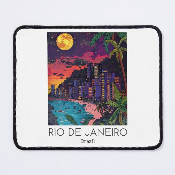 Item preview, A Pop Art Travel Print of Rio de Janeiro - Brazil designed and sold by StudioRedKoala.
