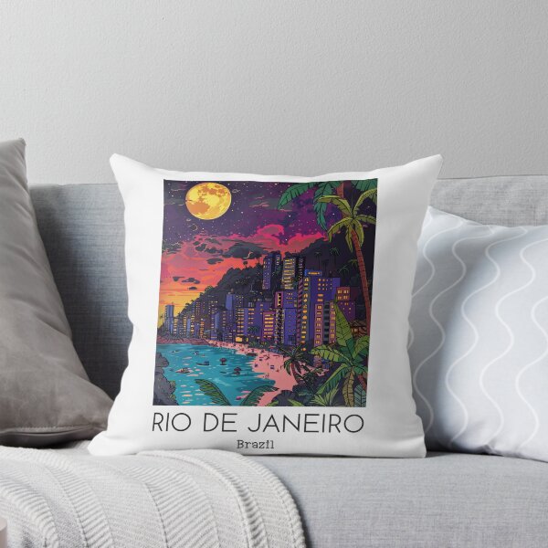 Item preview, A Pop Art Travel Print of Rio de Janeiro - Brazil designed and sold by StudioRedKoala.