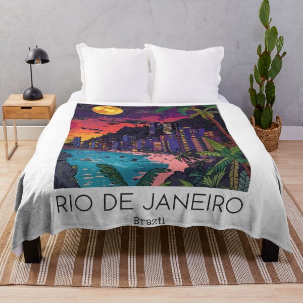 Item preview, A Pop Art Travel Print of Rio de Janeiro - Brazil designed and sold by StudioRedKoala.