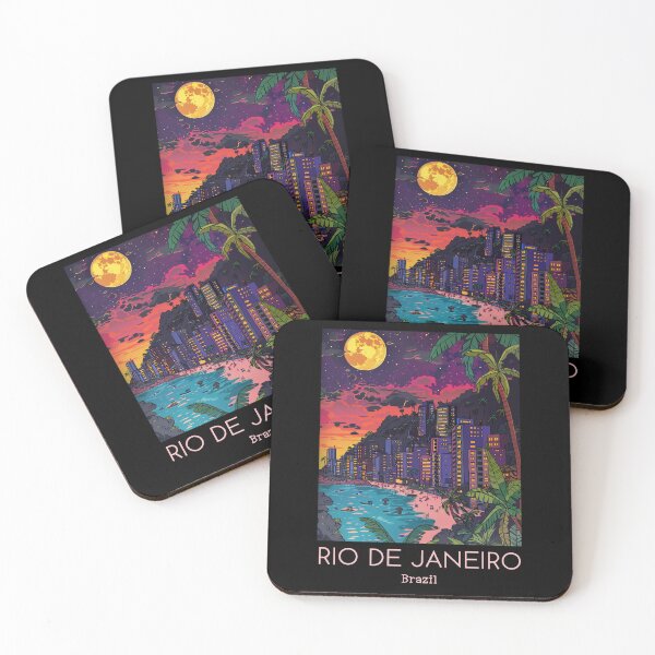 Item preview, A Pop Art Travel Print of Rio de Janeiro - Brazil designed and sold by StudioRedKoala.