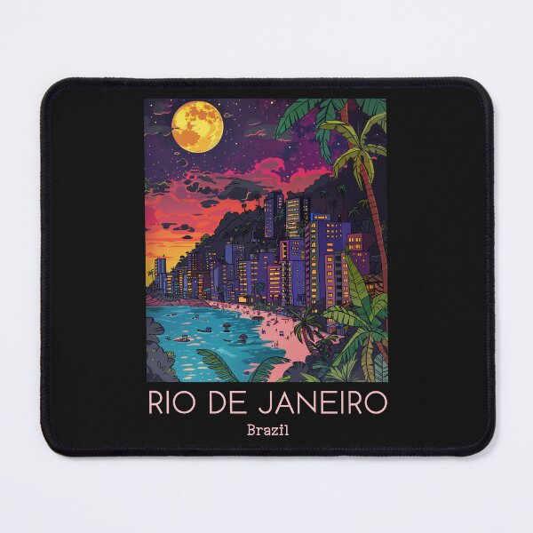 Item preview, A Pop Art Travel Print of Rio de Janeiro - Brazil designed and sold by StudioRedKoala.