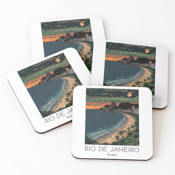 Item preview, A Pop Art Travel Print of Rio de Janeiro - Brazil designed and sold by StudioRedKoala.