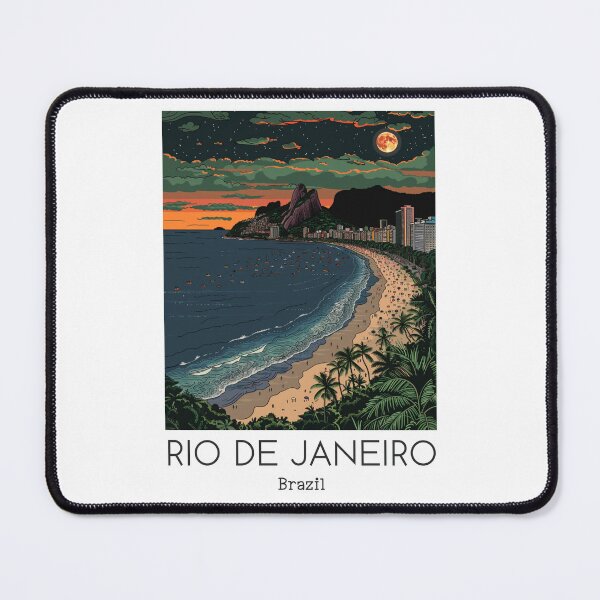 Item preview, A Pop Art Travel Print of Rio de Janeiro - Brazil designed and sold by StudioRedKoala.