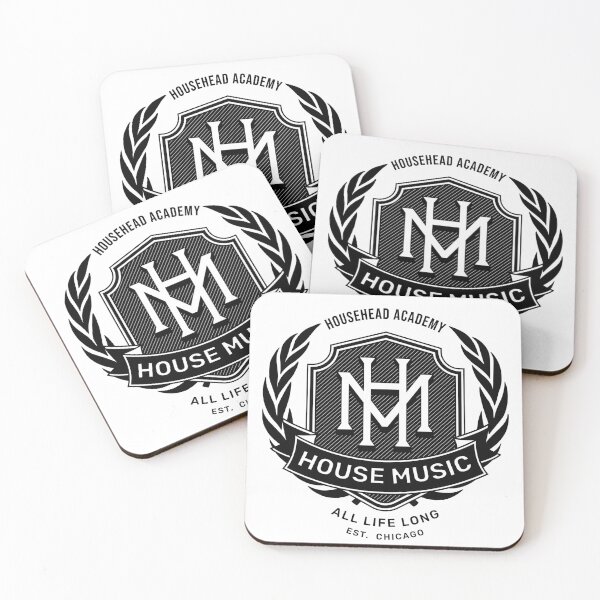 Item preview, HOUSE MUSIC  - Househead Academy (black/grey)  designed and sold by Discothreadz.