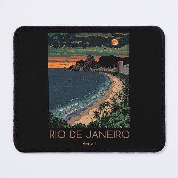 Item preview, A Pop Art Travel Print of Rio de Janeiro - Brazil designed and sold by StudioRedKoala.