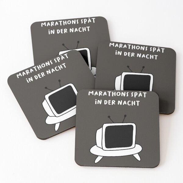 Item preview, Späte Nachtmarathons | Cute TV Illustration designed and sold by RM-Journey.