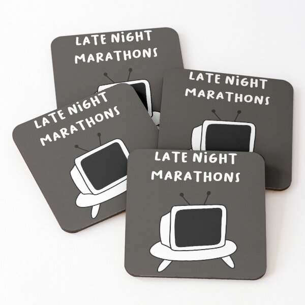 Item preview, Late night marathons | Cute TV Illustration designed and sold by RM-Journey.