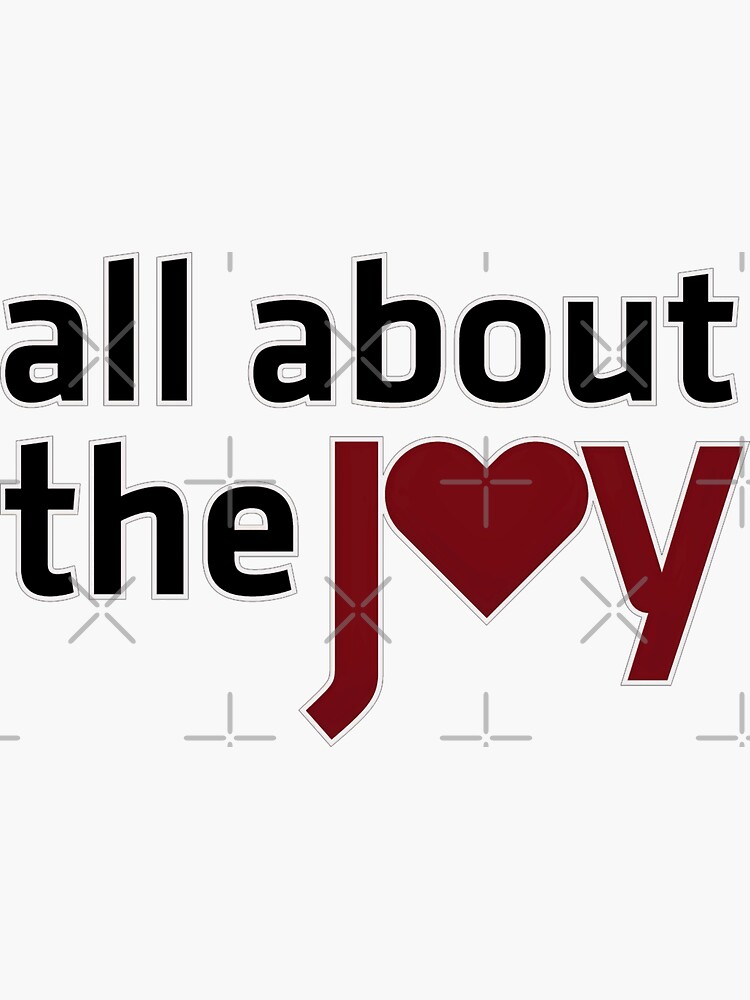 Thumbnail 3 of 3, Sticker, All About The Joy Logo Podcast Livestream BLK designed and sold by carmenlezeth.