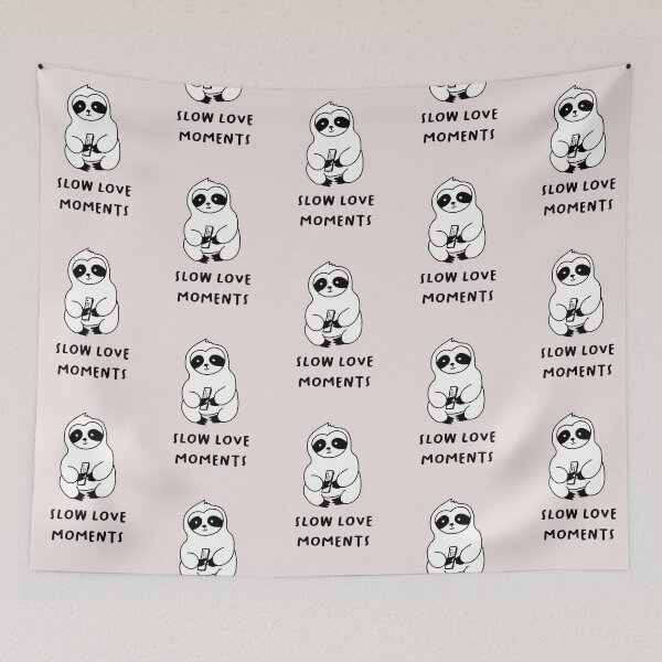 Item preview, Slow love moments | Cute Sloth Illustration designed and sold by RM-Journey.