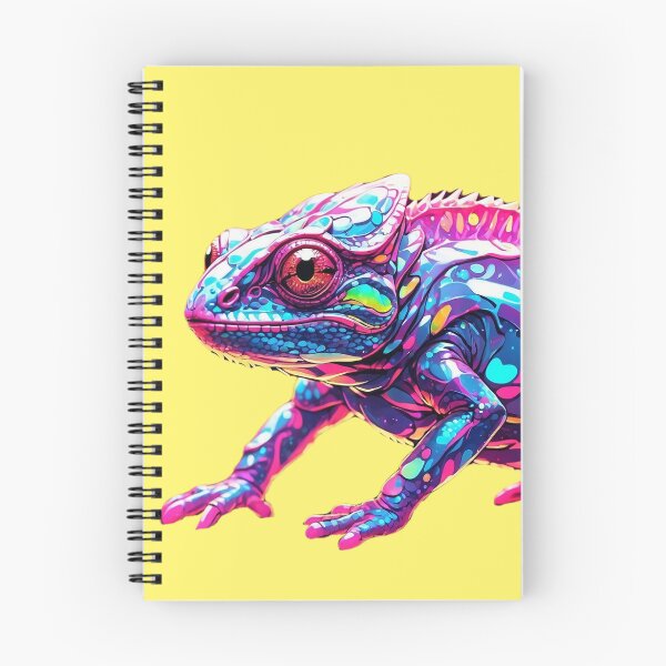 Artikelvorschau, Rosa Chamäleon entworfen und verkauft von LevCreates.