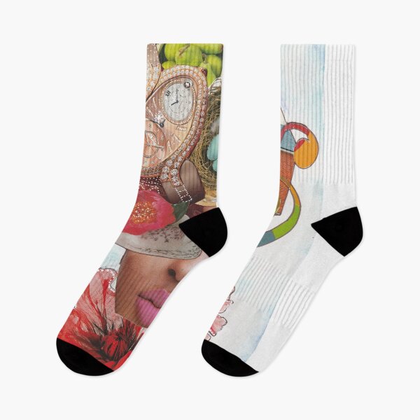 Item preview, Fine Art Print Pop-culture Woman Face Collage ¨What´s On Your Mind¨ . designed and sold by Artsymirveras.