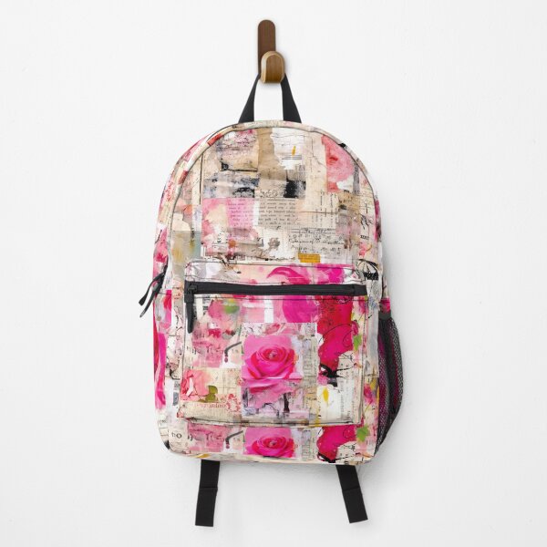 Aperçu de l'œuvre Vieilles affiches et collage de roses preppy créée et vendue par OLAIZA.