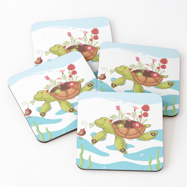 Item preview, Tortoise with flowers designed and sold by olafekry.