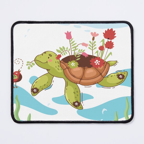 Item preview, Tortoise with flowers designed and sold by olafekry.