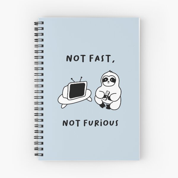 Item preview, Not Fast, Not Furious | Illustration of a Cute Sloth Watching TV designed and sold by RM-Journey.