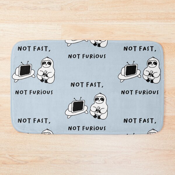Item preview, Not Fast, Not Furious | Illustration of a Cute Sloth Watching TV designed and sold by RM-Journey.