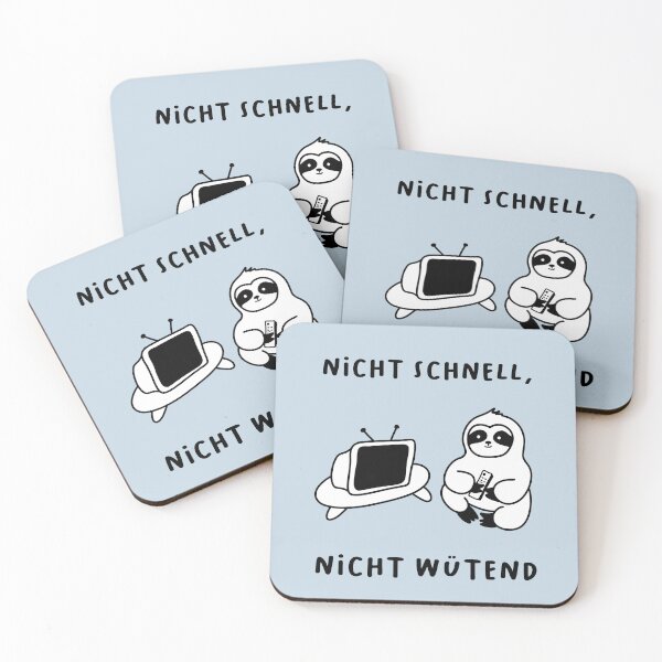 Item preview, Nicht schnell, nicht wütend | Illustration of a Cute Sloth Watching TV designed and sold by RM-Journey.