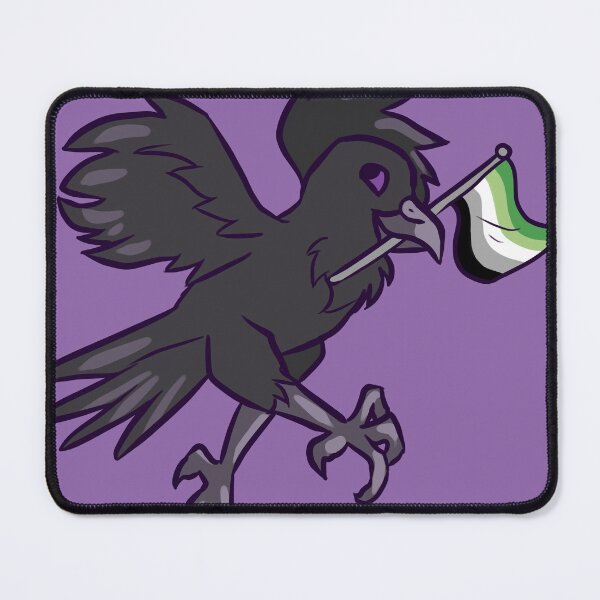 Item preview, Aromantic Pride Raven designed and sold by ChronicCrafting.