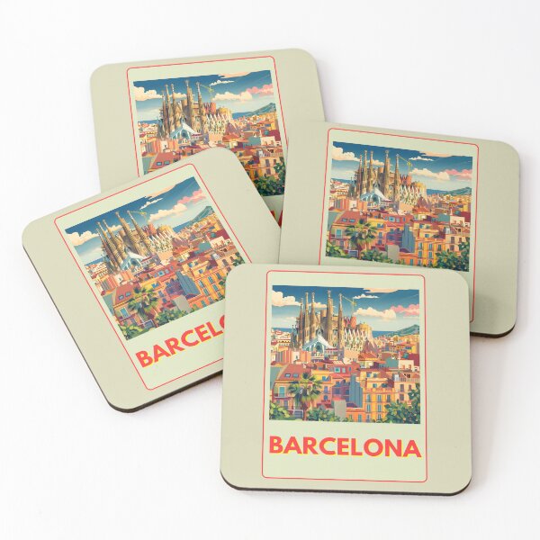 Item preview, Retro Barcelona Cityscape designed and sold by CosyNess.
