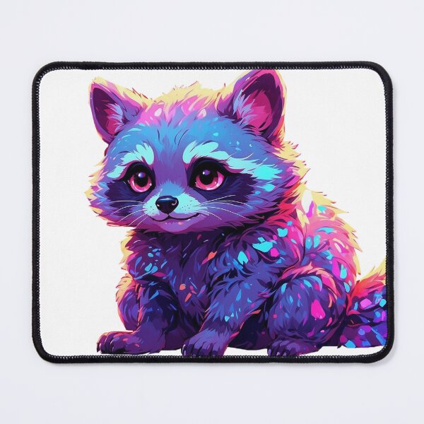 Item preview, Purple raccoon designed and sold by LevCreates.