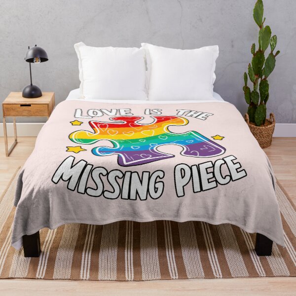 Item preview, ''Love is the Missing Piece'' Pride LGBTQ Pride parade Cute T-Shirt designed and sold by Witty Shirts.