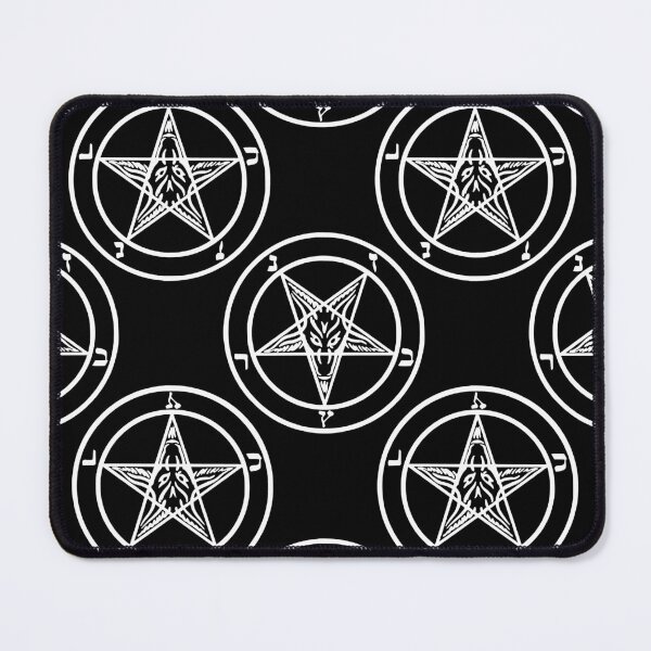 Item preview, black white baphomet pentagram halloween designed and sold by Gossip Rag.