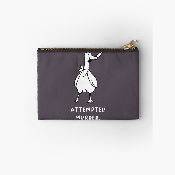 Item preview, Attempted murder | Illustration of a cute goose carrying a knife designed and sold by RM-Journey.