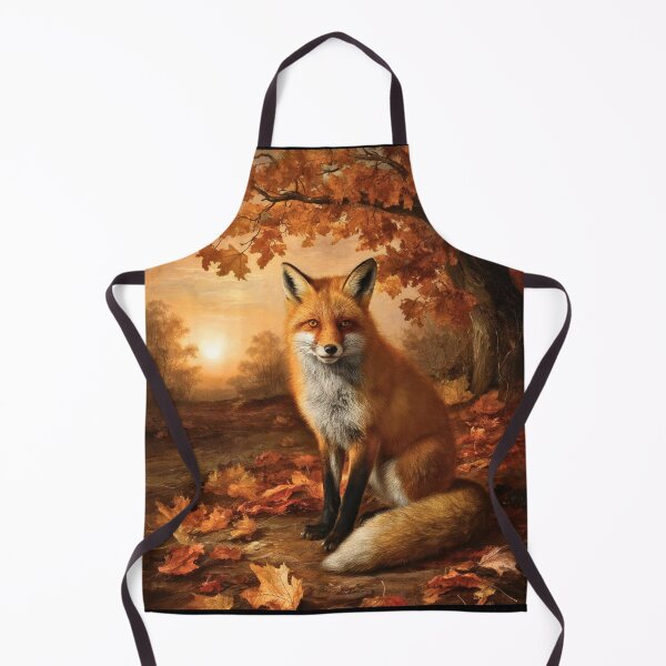 Item preview, Fox Portrait. Fall fox, floral fox, vintage fox, fox painting, Rembrandt van Rijnstyle designed and sold by FoxVibes.
