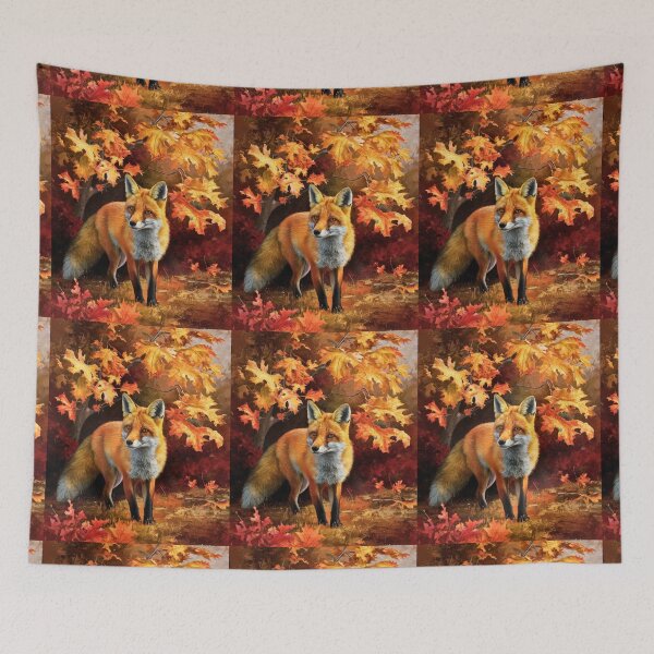 Artikelvorschau, Fuchs-Portrait. Herbstfuchs, Blumenfuchs, Vintage-Fuchs, Fuchs-Gemälde, Rembrandt van Rijnstyle entworfen und verkauft von FoxVibes.