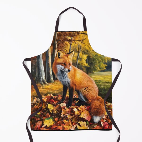 Item preview, Fox Portrait. Fall fox, floral fox, vintage fox, fox painting, Rembrandt van Rijnstyle designed and sold by FoxVibes.