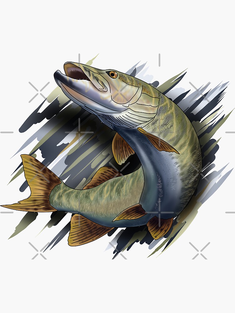 pike Sticker by Sibo Miller