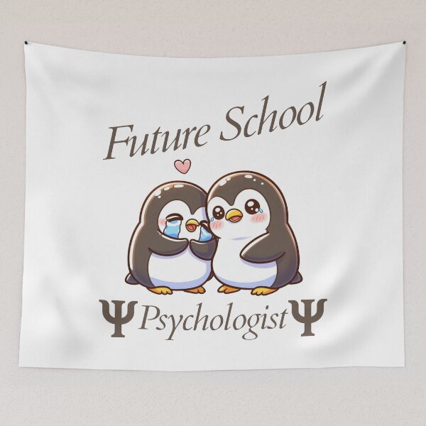 Item preview, future school psychologist Penguin designed and sold by LemuellTrends.