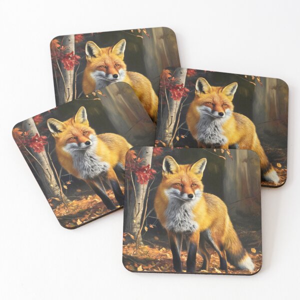 Artikelvorschau, Fuchs-Portrait. Herbstfuchs, Blumenfuchs, Vintage-Fuchs, Fuchs-Gemälde, Rembrandt van Rijnstyle entworfen und verkauft von FoxVibes.