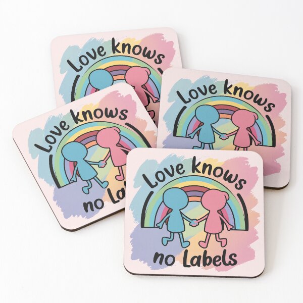 Item preview, ''Love Knows no Labels'' Pride LGBTQ Pride parade Cute T-Shirt designed and sold by Witty Shirts.