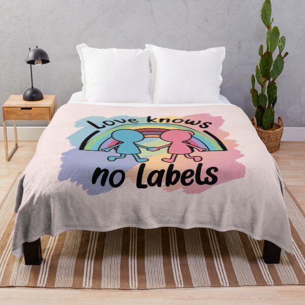 Item preview, ''Love Knows no Labels'' Pride LGBTQ Pride parade Cute T-Shirt designed and sold by Witty Shirts.
