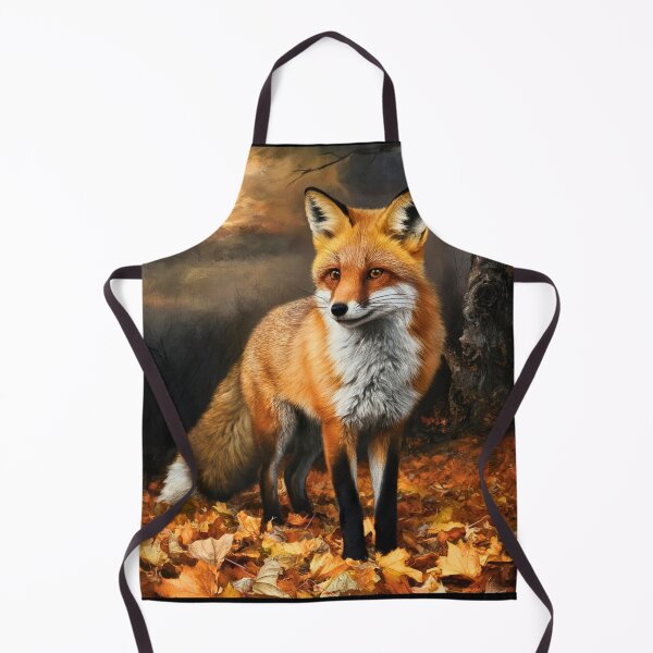 Item preview, Fox Portrait. Fall fox, floral fox, vintage fox, fox painting, Rembrandt van Rijnstyle designed and sold by FoxVibes.