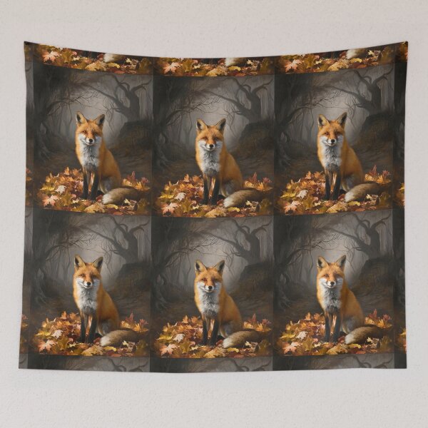 Artikelvorschau, Fuchs-Portrait. Herbstfuchs, Blumenfuchs, Vintage-Fuchs, Fuchs-Gemälde, Rembrandt van Rijnstyle entworfen und verkauft von FoxVibes.