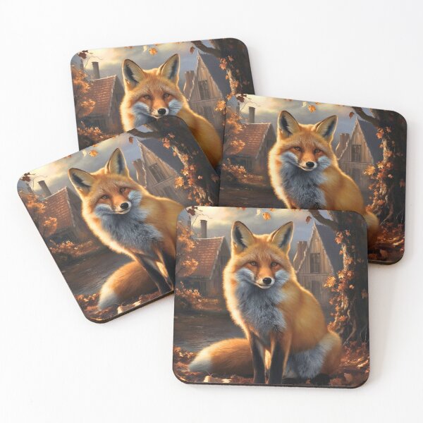 Artikelvorschau, Fuchs-Portrait. Herbstfuchs, Blumenfuchs, Vintage-Fuchs, Fuchs-Gemälde, Rembrandt van Rijnstyle entworfen und verkauft von FoxVibes.