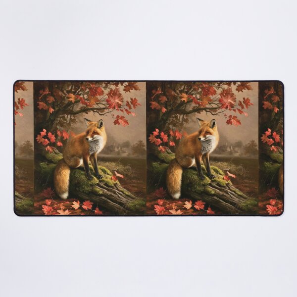 Artikelvorschau, Fuchs-Portrait. Herbstfuchs, Blumenfuchs, Vintage-Fuchs, Fuchs-Gemälde, Rembrandt van Rijnstyle entworfen und verkauft von FoxVibes.
