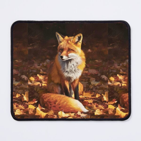 Item preview, Fox Portrait. Fall fox, floral fox, vintage fox, fox painting, Rembrandt van Rijnstyle designed and sold by FoxVibes.