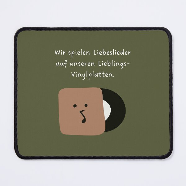 Item preview, Liebeslieder auf unseren Lieblings-Schallplatten abspielen | Musical Disc Illustration designed and sold by RM-Journey.