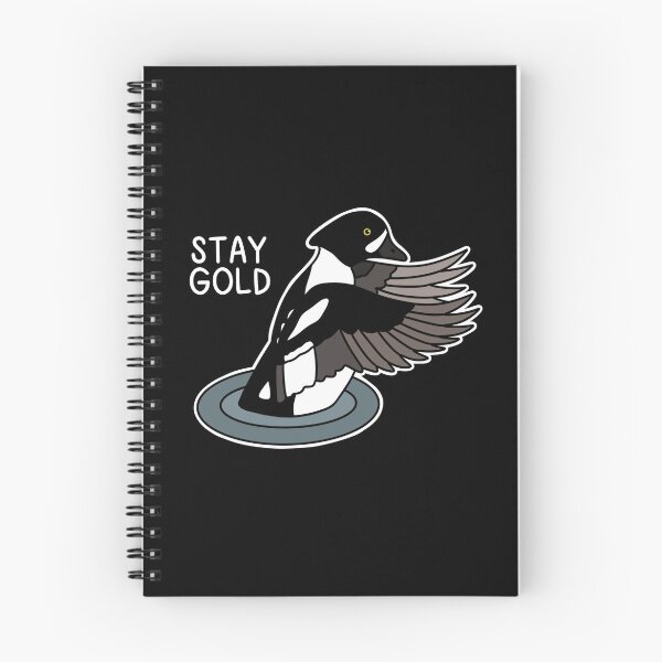 Item preview, (Version for DARK COLORED Items) STAY GOLD (Barrow’s Goldeneye) designed and sold by chicorycreative.