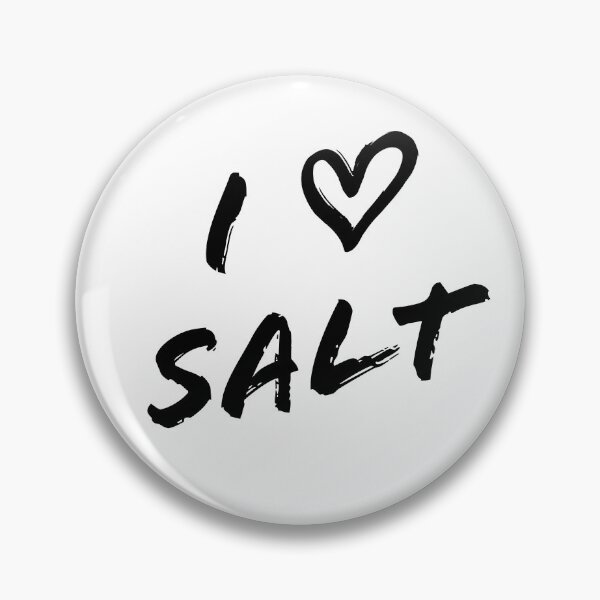 Item preview, I (Heart) Salt (black text) designed and sold by sarahwlongcovid.