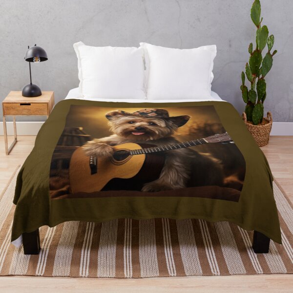 Artikelvorschau, Country Australian Terrier mit Gitarre (Design 2) entworfen und verkauft von Samuelsboro.