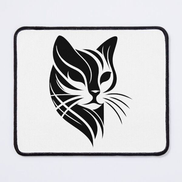 Item preview, Black and white cat silhouette designed and sold by SparkleShack.