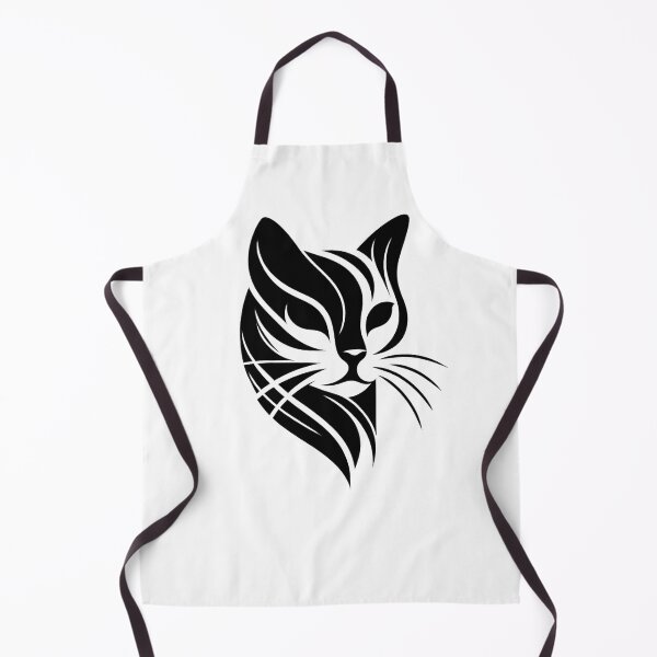 Item preview, Black and white cat silhouette designed and sold by SparkleShack.
